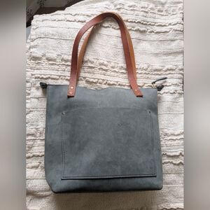 PLG Limited Edition Small Zippered Tote In Storm